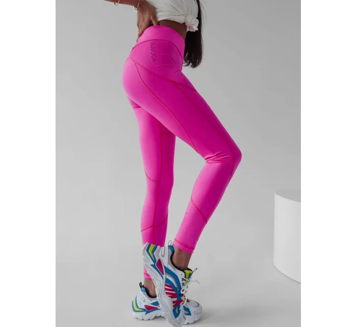 Dámské legíny model 18484880 neonově růžové - Ola Voga