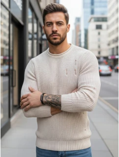 Pánsky béžový sveter FashionStreet WX1992