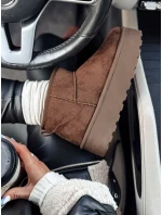 Dámske snežnice na platforme hnedé ALPIKA FashionStreet ZY0563