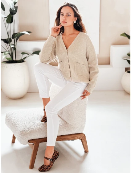 Dámský kardigan béžový Dstreet model 21990993 - FashionStreet
