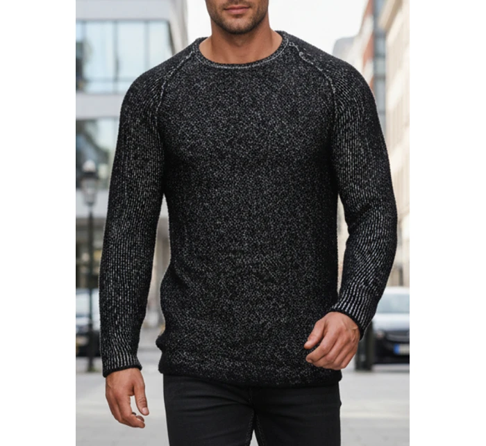 Pánský svetr černý model 21995129 - Dstreet Pánský svetr černý model 21995129 - Dstreet