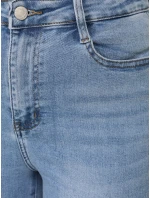 Jeansy damskie z wysokim stanem niebieskie model 22038500 - FashionStreet