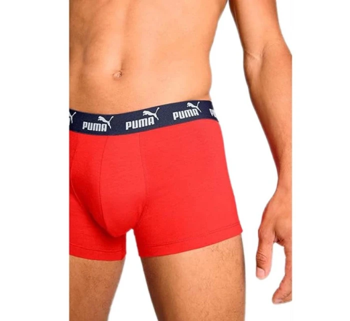 Pánské boxerky Puma 2-Pack červená šedá pohodlná bavlna Pánské boxerky Puma 2-Pack červená šedá pohodlná bavlna