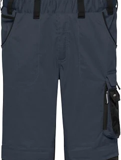 Daiber JN 1833 (42–60) Pracovné nohavice s náprsenkou – Strong 02.133M carbon/black