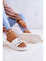 Klasyczne Klapki Damskie Big Star JJ274A309 Białe