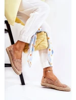 Klasické dámské espadrilky prolamované nude model 21588416 - S.Barski