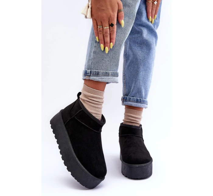 Sněžnice Z Kůže Černé model 21630188 - Boto