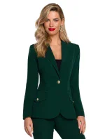 Bunda s kapsou a klopou lahvově zelená model 17652552 - Makover