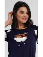 Dámske domáce šaty s trojštvrťovými rukávmi Medveď na obláčiku Dámske domáce šaty s trojštvrťovými rukávmi Medveď na obláčiku