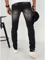 Pánske tmavosivé džínsové nohavice FashionStreet UX4151