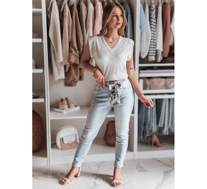 Dámska krátka blúzka SELFINA ash FashionStreet MY2437