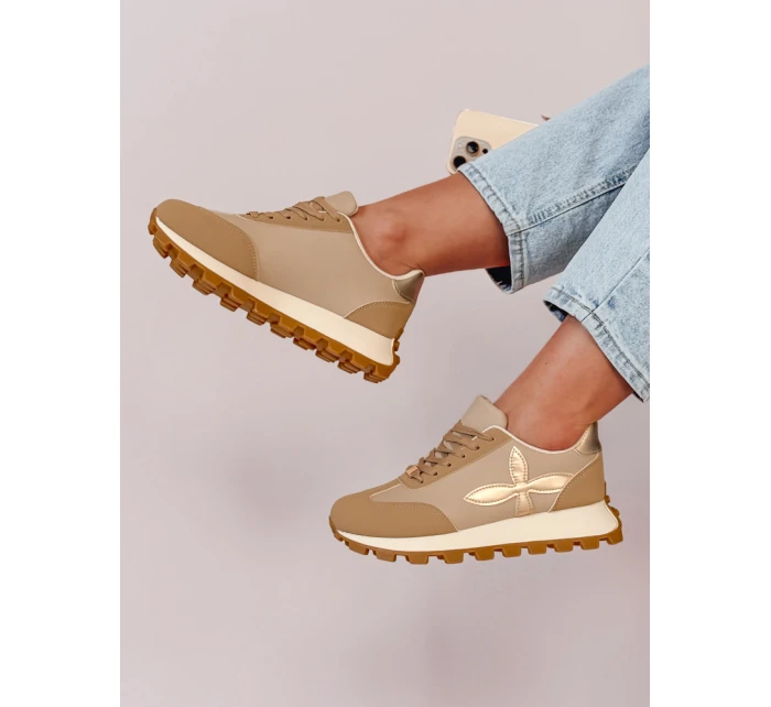 Dámské sportovní tenisky beige Dstreet model 21988740 - FashionStreet