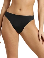 Dámske bezšvové nohavičky DIM BODY TOUCH DAILY STRING - DIM - čierne