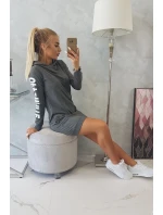 Off White šaty graphite melange