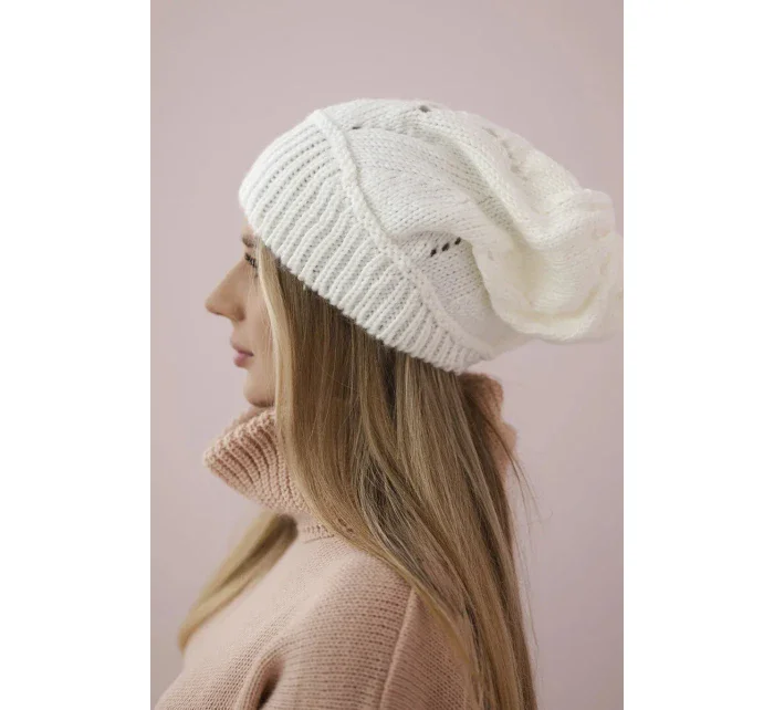 Dámska čiapka Ingrid K371 biela Dámska čiapka Ingrid K371 biela