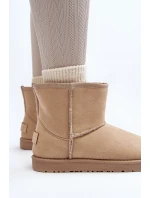 Śniegowce Damskie Cross Jeans MM2R4023C Beżowe Śniegowce Damskie Cross Jeans MM2R4023C Beżowe