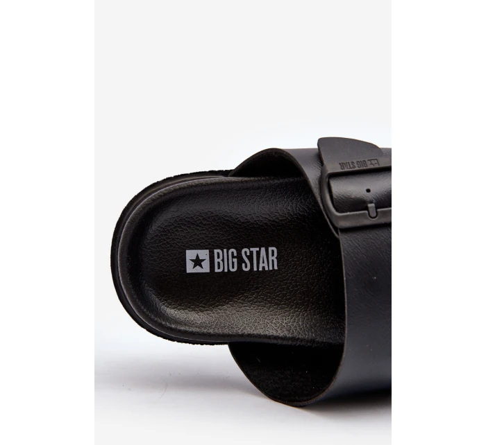 Lekkie Klapki Męskie Z Klamrami Big Star NN174597 Czarne