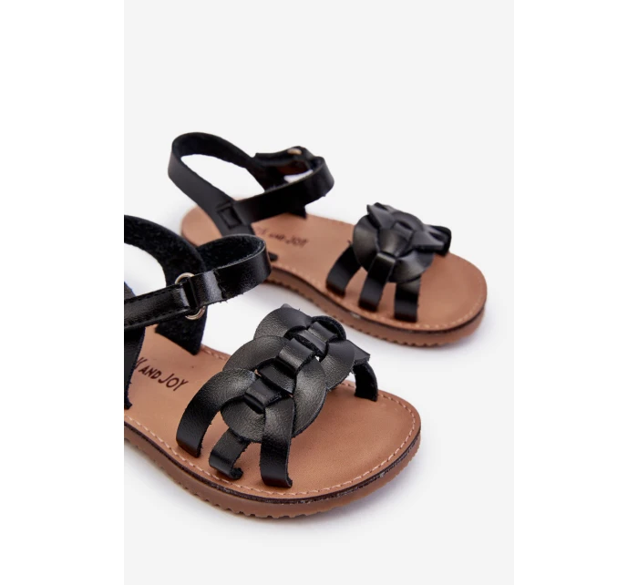Dětské sandálky Se Na suchý zip Černé model 21663787 - Boto