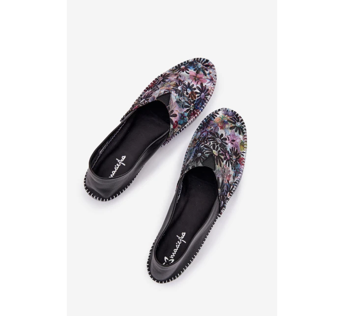 Kožené Baletky Se Vzorem model 21693645 Černé - Maciejka