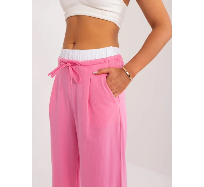 Spodnie DHJ SP model 19915438 różowy - FPrice Spodnie DHJ SP model 19915438 różowy - FPrice