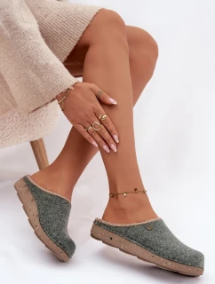 Dámske domáce papuče - zelené Inblu