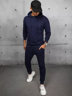 Pánske tmavomodré tepláky FashionStreet AX0673