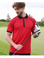 JN Pánské piqué polo se zipem 02. white/black model 22538306 - Daiber JN Pánské piqué polo se zipem 02. white/black model 22538306 - Daiber