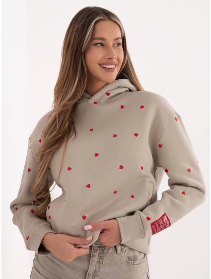 Bluza model 21801751 beżowy - FPrice Bluza model 21801751 beżowy - FPrice