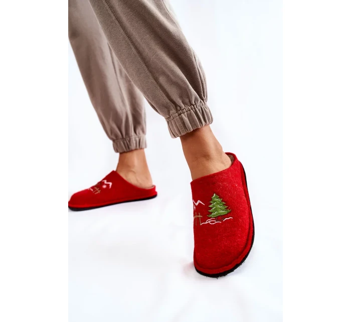 Domácí pantofle Big Star KK276017 Červeno-béžová Domácí pantofle Big Star KK276017 Červeno-béžová