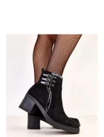 Topánky na podpätku A8222 čierne - Solea Topánky na podpätku A8222 čierne - Solea