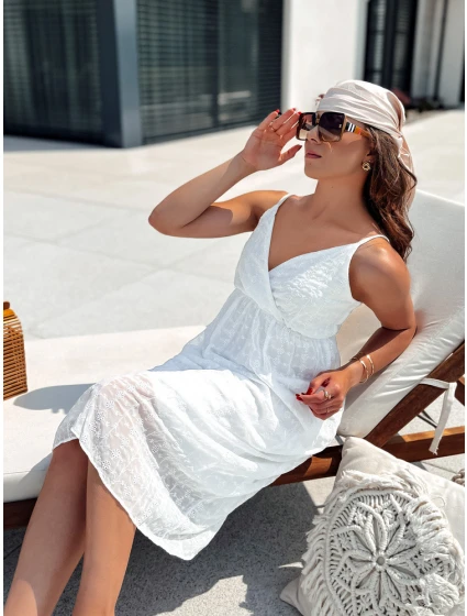 SIENA biele šaty FashionStreet EY2505