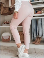 Dámske nohavice chinos s opaskom LINESKA ružová FashionStreet UY2630 Dámske nohavice chinos s opaskom LINESKA ružová FashionStreet UY2630