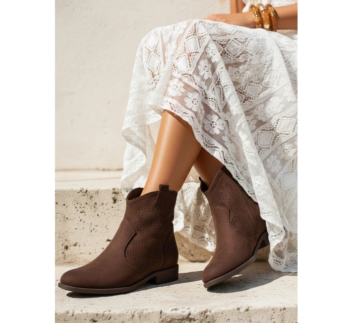 Botki damskie brązowe Dstreet model 21998269 - FashionStreet