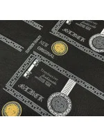 Čierna pánska mikina s potlačou (8B1110-3)