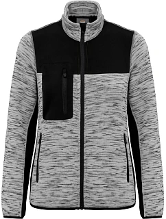 Dámská pracovní pletená fleecová bunda 20. light grey melange/black model 22448840 - WK