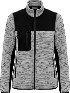 Dámská pracovní pletená fleecová bunda 20. light grey melange/black model 22448840 - WK