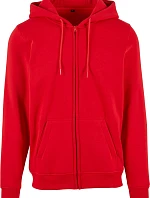 Build your Brand BY 012 Mikina s kapucňou z hrubej bavlny 56.0012 city red