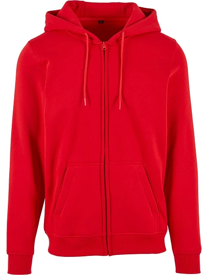 Build your Brand BY 012 Mikina s kapucňou z hrubej bavlny 56.0012 city red