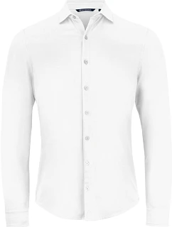 Cutter & Buck Advantage Shirt Men Piqué košeľa s dlhým rukávom 68.2410 biela