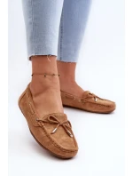 Damskie Zamszowe Mokasyny Camel Si Passione
