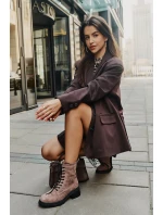 Botky Worker Dámské Zateplené D&A Taupe model 21674421 - S.Barski