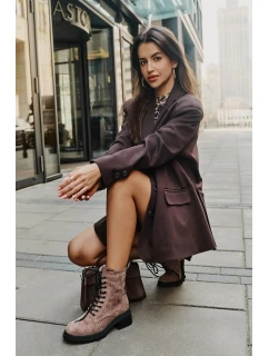 Botky Worker Dámské Zateplené D&A Taupe model 21674421 - S.Barski