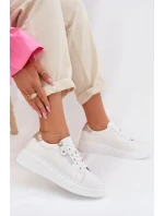 Kožené dámské polobotky s zipem bílé model 22013973 - EVENTO Kožené dámské polobotky s zipem bílé model 22013973 - EVENTO