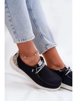 Dámske ľahké textilné poltopánky McKeylor - čierne