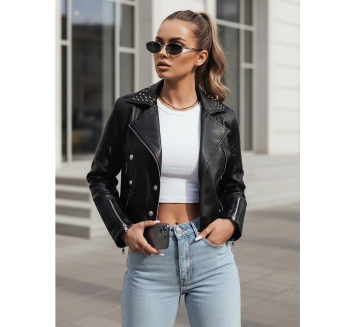 Dámská kožená bunda ramones black Dstreet model 21973528 - FashionStreet