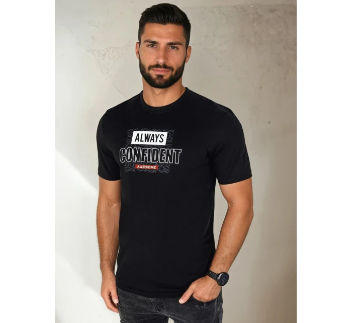 Pánské tričko s potiskem černé Dstreet model 21973763 - FashionStreet