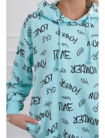 Mikina s mätovým nápisom Mikina s mätovým nápisom