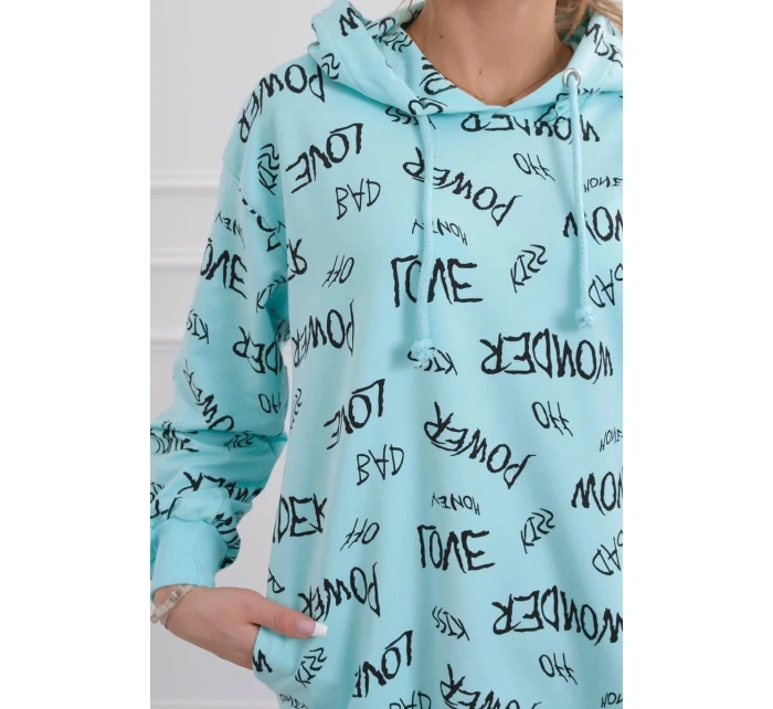 Mikina s mätovým nápisom Mikina s mätovým nápisom