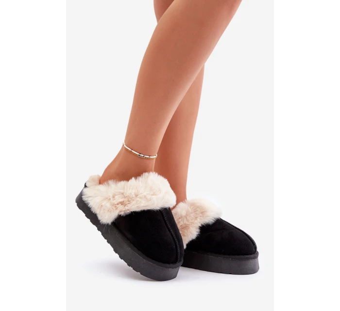 Dámské Sněhule Na Silné Podešvi S Kožíškem Černé model 21677958 - Boto