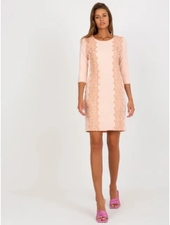 Sukienka LK SK model 18547510 brzoskwiniowy - FPrice